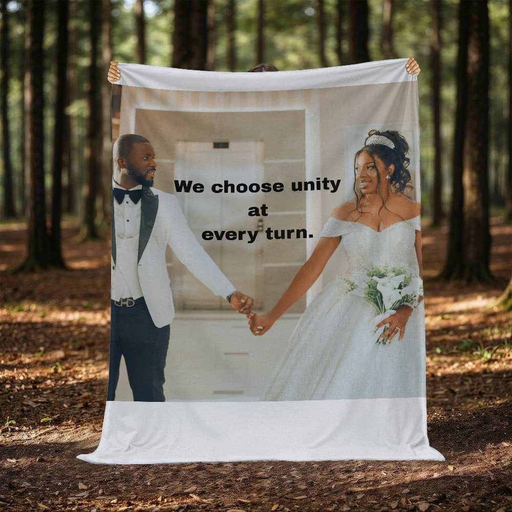 We Choose Unity Custom Affirmation blanket