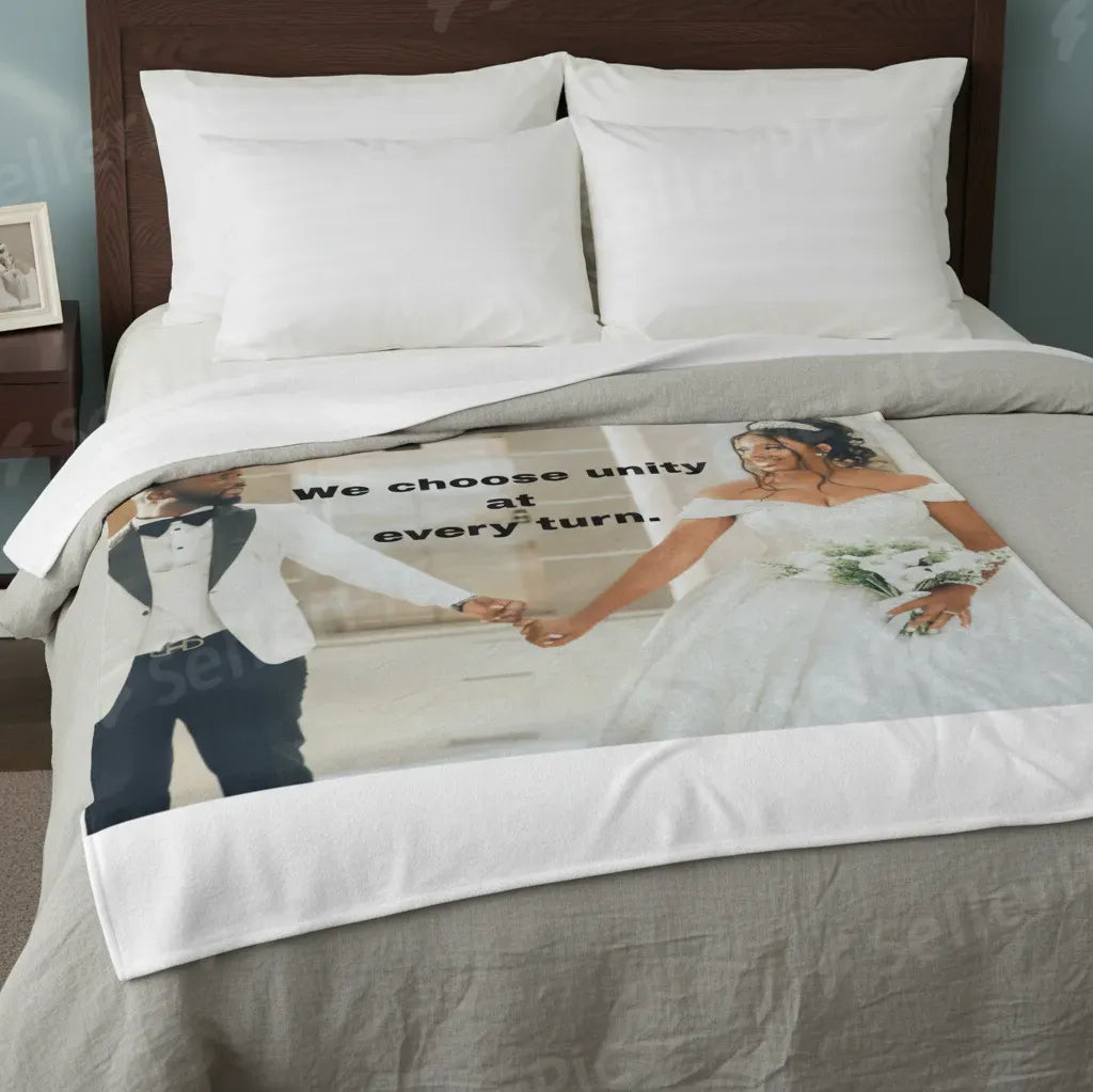 We Choose Unity Custom Affirmation blanket