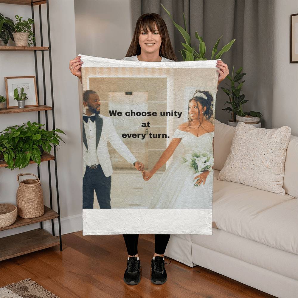 We Choose Unity Custom Affirmation blanket