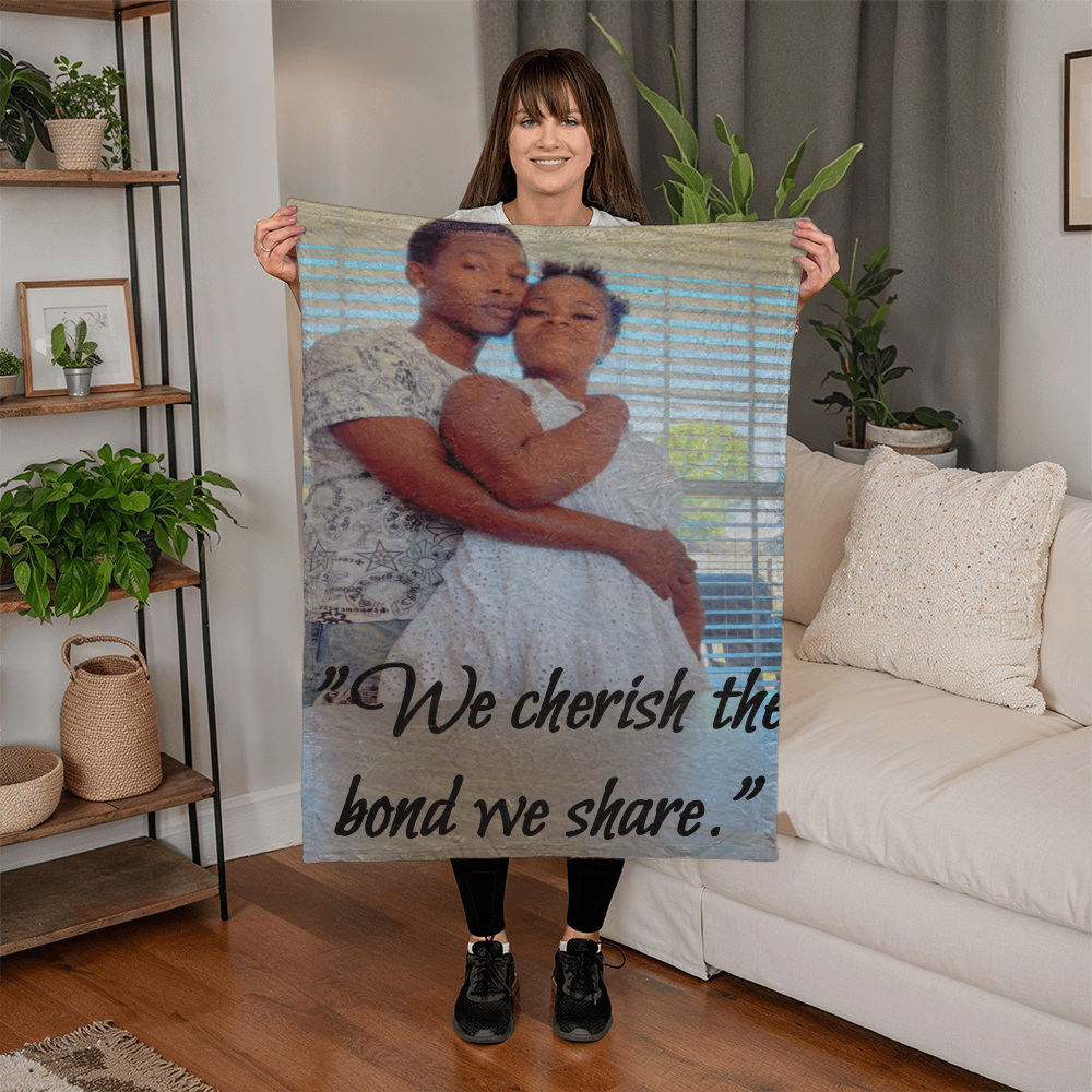 We Cherish the Bond We Share Relationship Affirmation Blanket