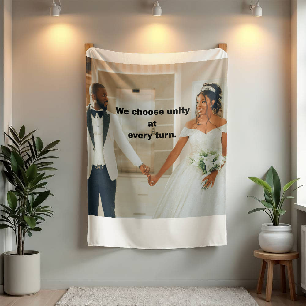 We Choose Unity Custom Affirmation blanket