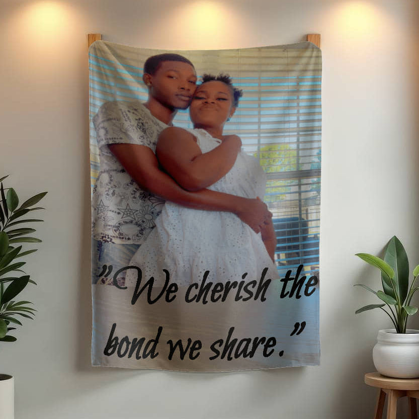 We Cherish the Bond We Share Relationship Affirmation Blanket