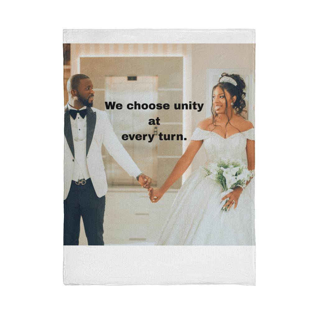 We Choose Unity Custom Affirmation blanket