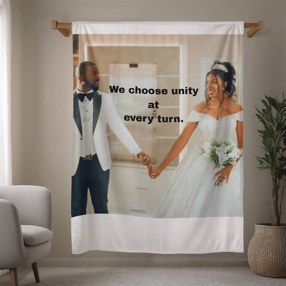 We Choose Unity Custom Affirmation blanket