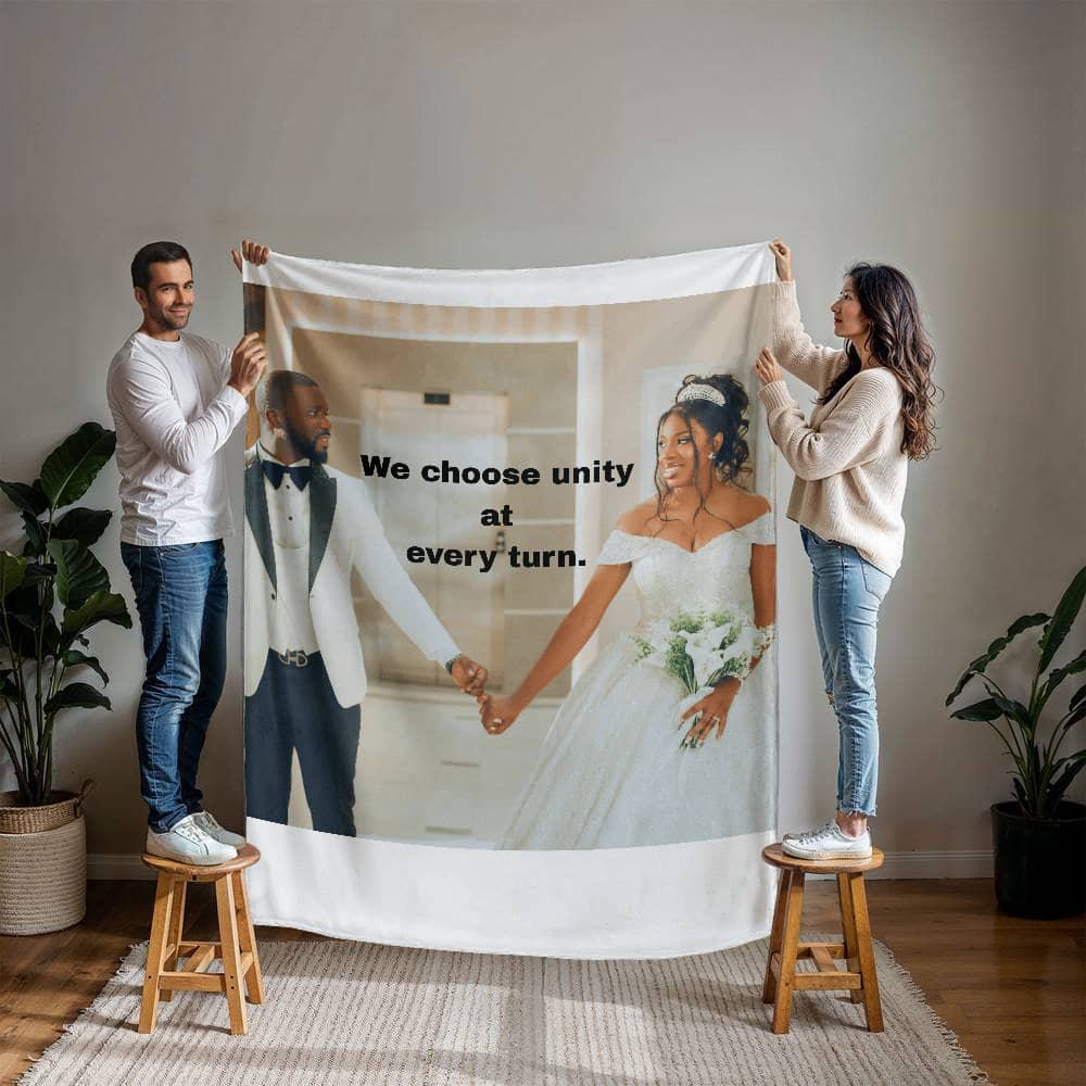We Choose Unity Custom Affirmation blanket
