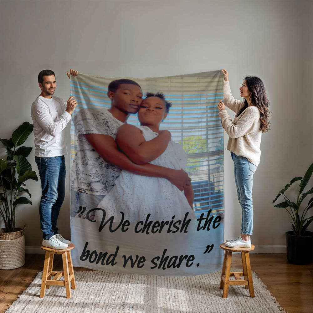 We Cherish the Bond We Share Relationship Affirmation Blanket