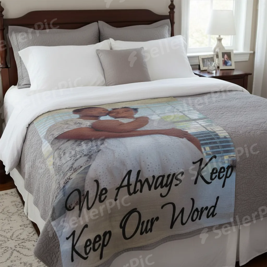 We Cherish the Bond We Share Relationship Affirmation Blanket